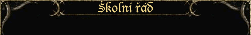 ŠKOLnÍ ŘÁD
